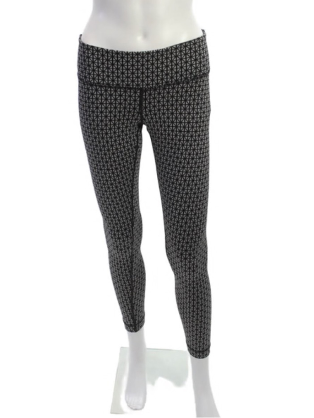 Lululemon Women's Size 8 Gray Print Low Rise Wunder Under Activewear Leggings